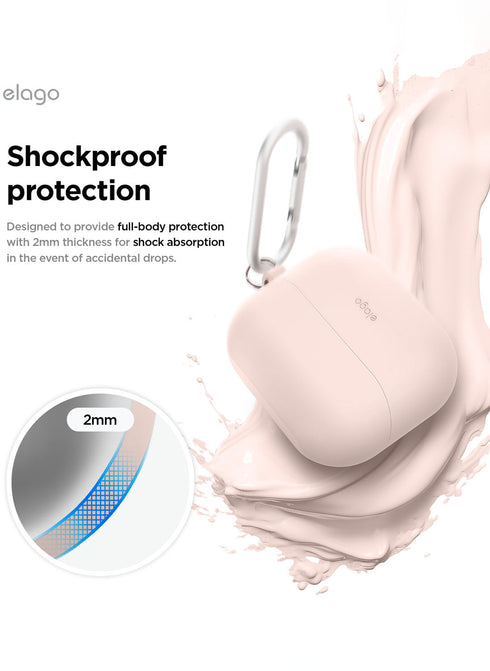 elago Samsung Galaxy Buds 3 / 3 PRO Case Silicone Hang with Carabiner